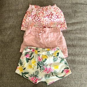 3 piece summer shorts